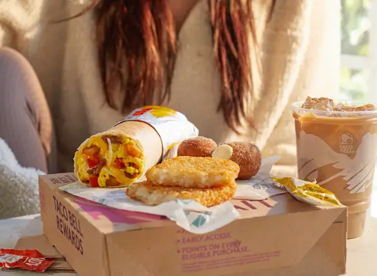 starbucks breakfast sandwich on a napkin