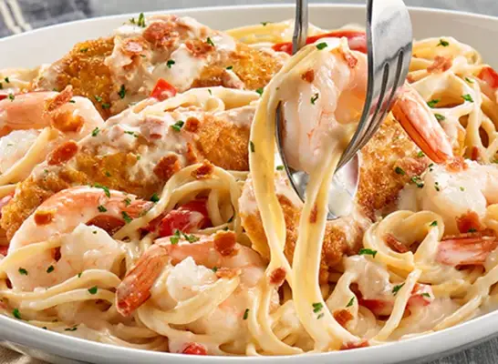 olive garden chicken and shrimp carbonara