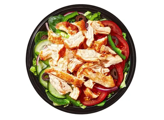 Subway bowl on a white background