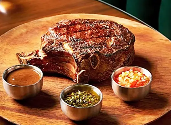 steak and fixings from orilla bar and grill