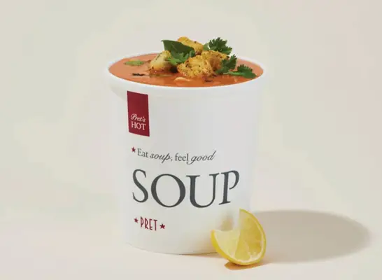 pret a manger tomato and feta soup