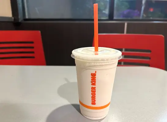A vanilla milkshake from Burger King
