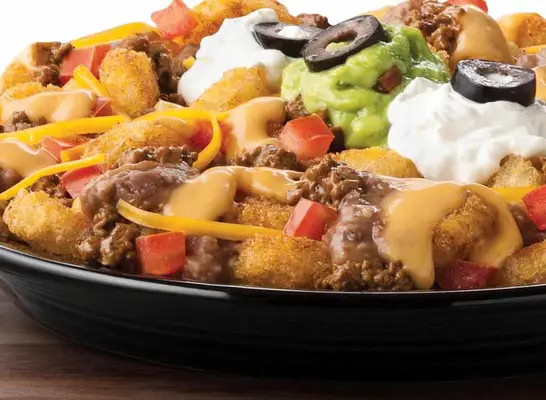 super loaded potato oles from taco john