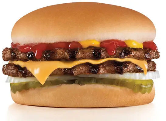 hardees double cheeseburger