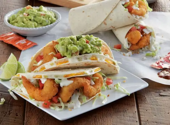 shrimp tacos del taco