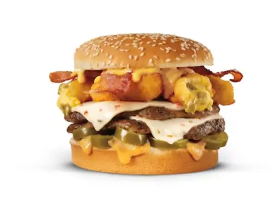 Double El Diablo burger from Carl