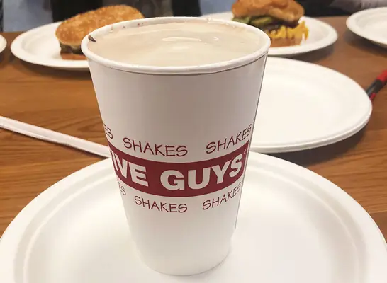 five guys chocolate shake