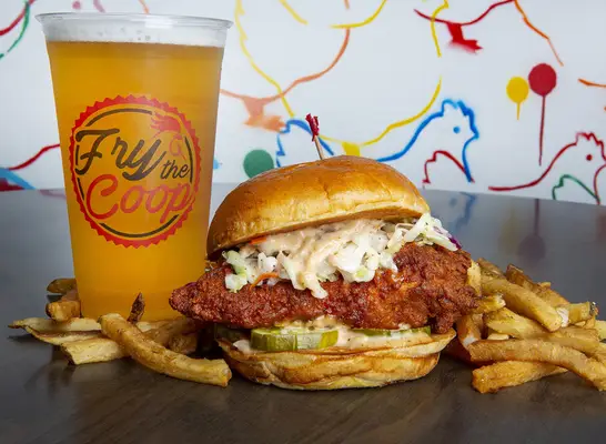 The Nashville Fried Chicken Sandwich at Fry the Coop in Chicago