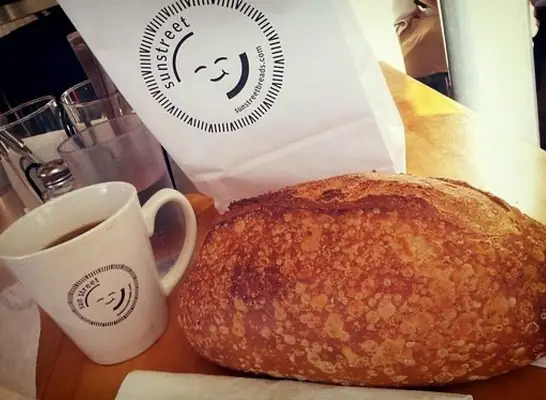 Fresh baked bread at Boudin in San Francisco
