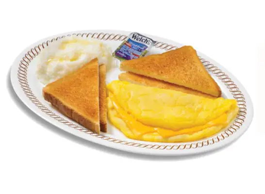 Waffle House Build-Your-Own Omelet with Wheat Toast