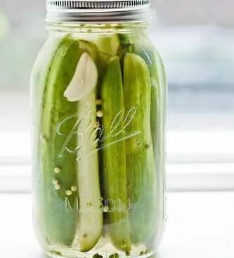 recette de cornichon à l'ail