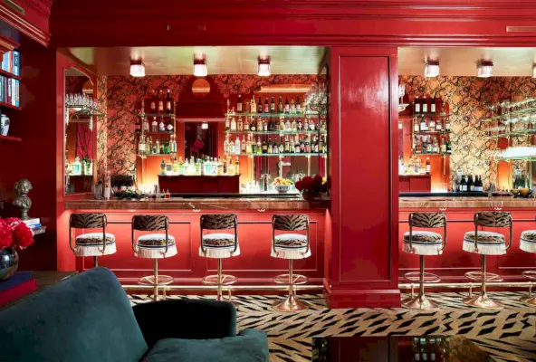 Vnitřní pohled na Bar Marilou v New Orleans