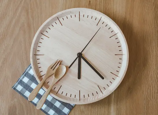 clock eating concept
