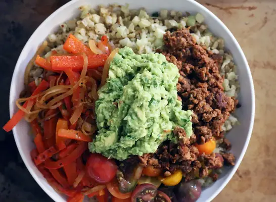 Whole30 burrito bowl