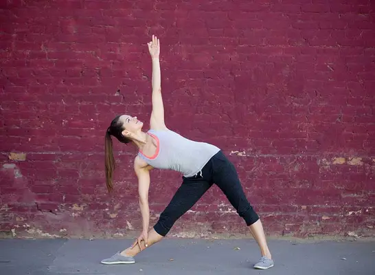 yoga triangle pose