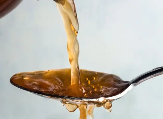 Pour apple cider vinegar