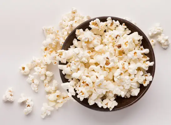 bowl of popcorn snack