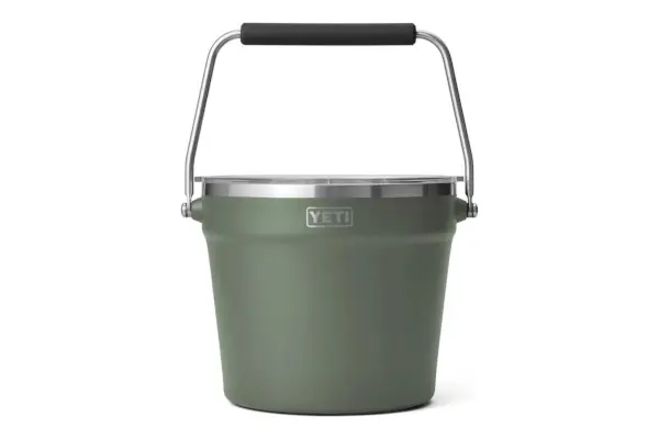 YETI Rambler דלי משקאות, דלי קרח מבודד ואקום עם מכסה