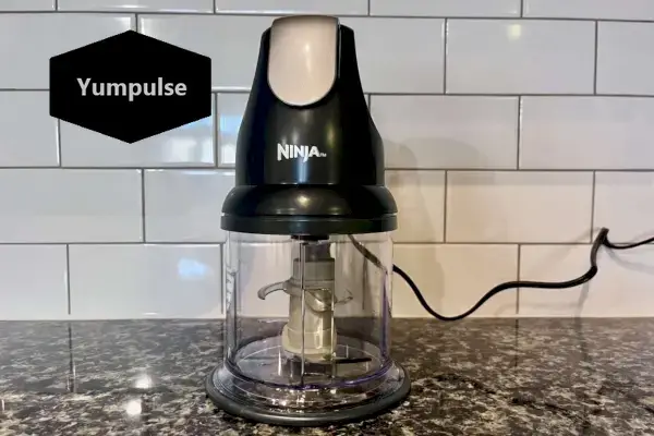 Ninja Express Food Chopper sedí na pultu