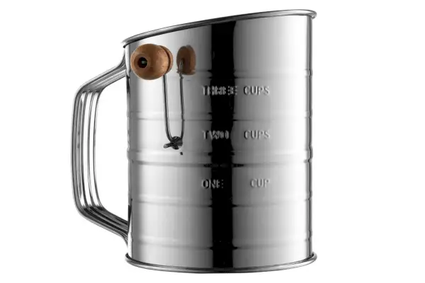 Tamis à farine 3 tasses en acier inoxydable Bellemain