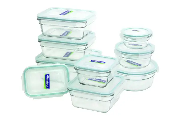 Ensemble de 18 récipients assortis allant au four Glasslock