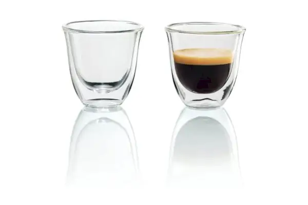 Xícaras de café expresso térmicas de parede dupla Delonghi