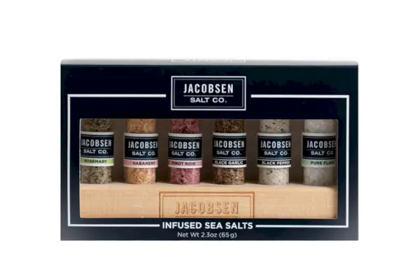 Sada 6 lahviček s infuzí soli Jacobsen Salt Co