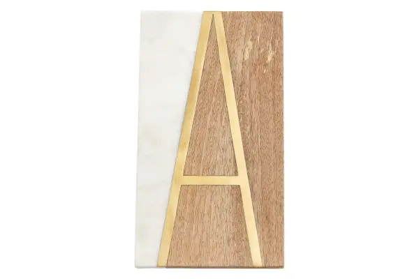 Servírovací deska s monogramem Crate & Barrel