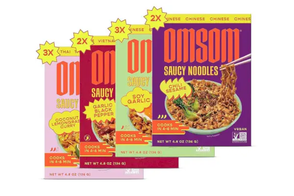Omsom Saucy Nudle Variety Vzorník