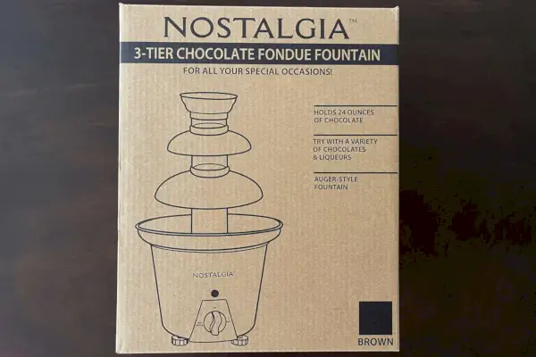 Krabička na elektrickú čokoládovú fontánu Nostalgia 3 (CFF965)