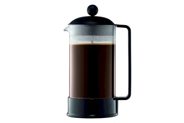 Bodum Cafetière à presse française Brésil 34 oz, verre borosilicate haute température, noir - Fabriqué