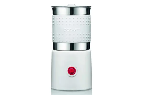 Amazon Bodum – 11901-913US Bodum Bistro elektrický napeňovač mlieka, 13,5 unce, biely