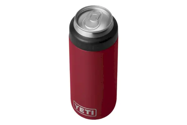 Amazon YETI Rambler 12 oz. Izolátor tenkých plechovek Colster pro tenké tvrdé plechovky Seltzer, Harvest Red