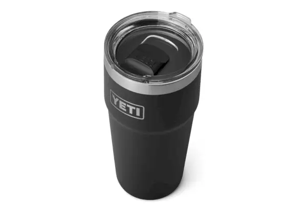 Amazon YETI Rambler 16 oz stohovací půllitr, vakuově izolovaný, nerezová ocel s MagSlider víkem, černý