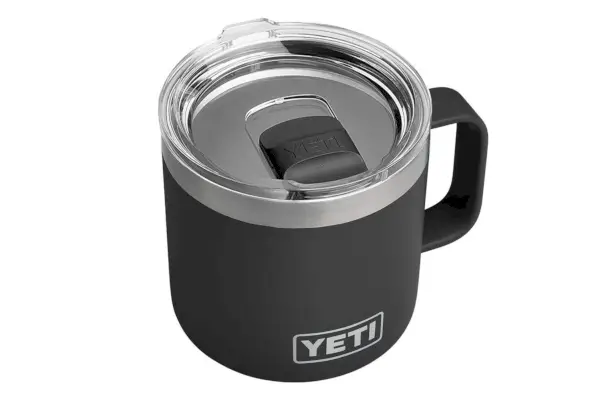 Hrnek Amazon YETI Rambler 14 oz, vakuově izolovaný, nerezová ocel s víčkem MagSlider, nerez