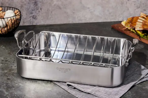 Cuisinart Multiclad Pro 트리플 플라이 스테인리스 조리기구 16인치 로스팅 팬 프라이팬