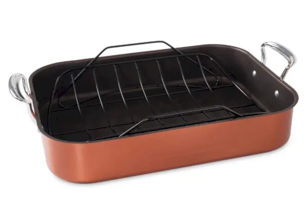 Nordic Ware 구리 칠면조 로스터(랙 포함)