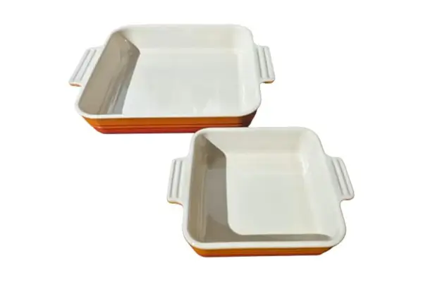 Amazon Le Creuset Grès 2 PC Plats carrés classiques