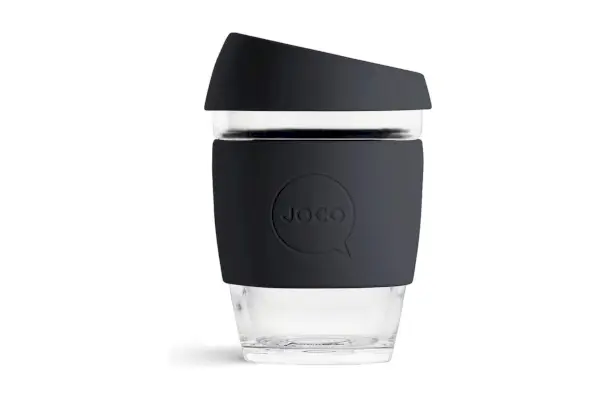 כוס קפה לשימוש חוזר מזכוכית JOCO 6oz