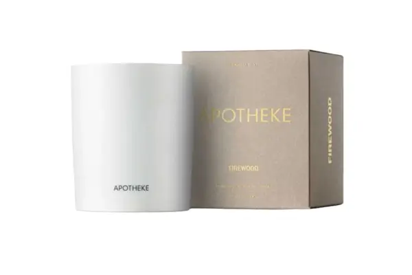 Apotheke נר ריחני עצי הסקה קרמי