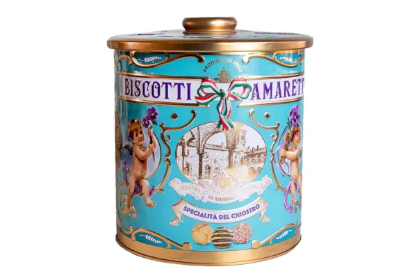 Cloister of Saronno Amaretti Cookies בפח וינטג