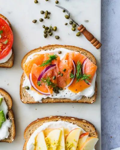 Toasts de saumon fumé