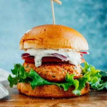 la recette du burger au saumon
