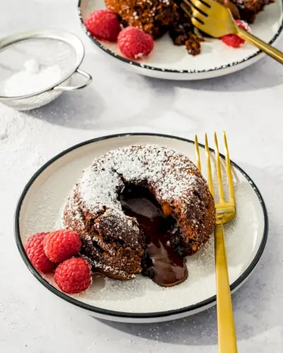 Čokoládová lávová torta