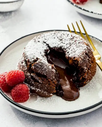 Čokoládová lávová torta