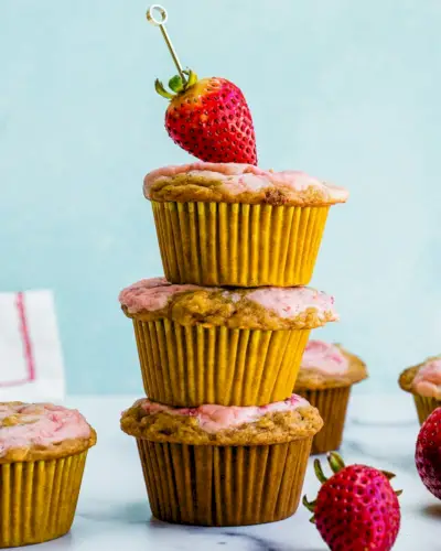 I muffin alle fragole più buoni di sempre