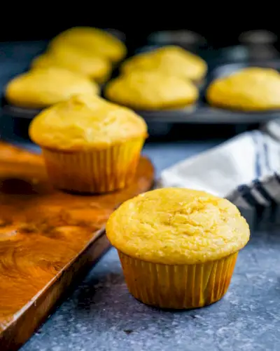 Muffins de pão de milho