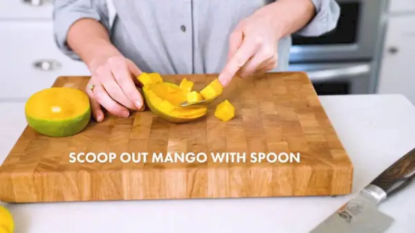 Jak krájet mango | Lžící vydlabejte mango