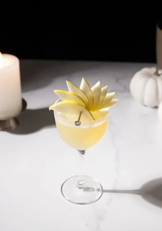 zblízka hruška fan obloha.' title=