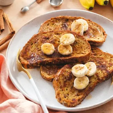 Francouzský banánový toast